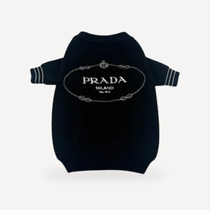 Knit dog sweater inspired by Prada view 4