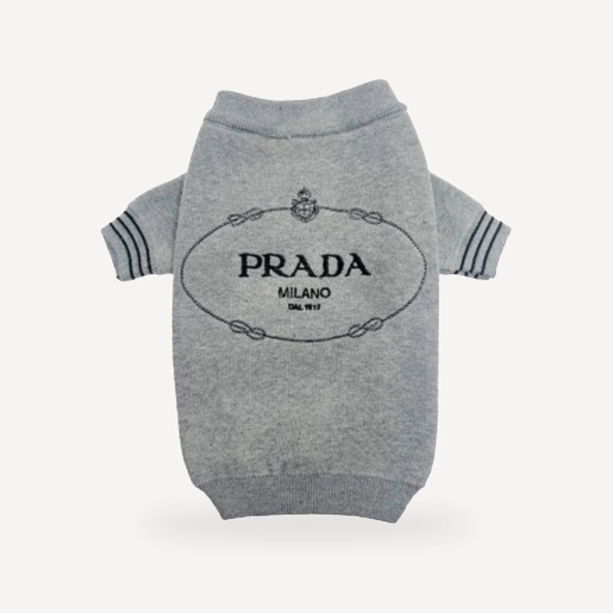 Knit dog sweater inspired by Prada view 5