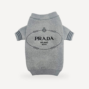 Knit dog sweater inspired by Prada view 5