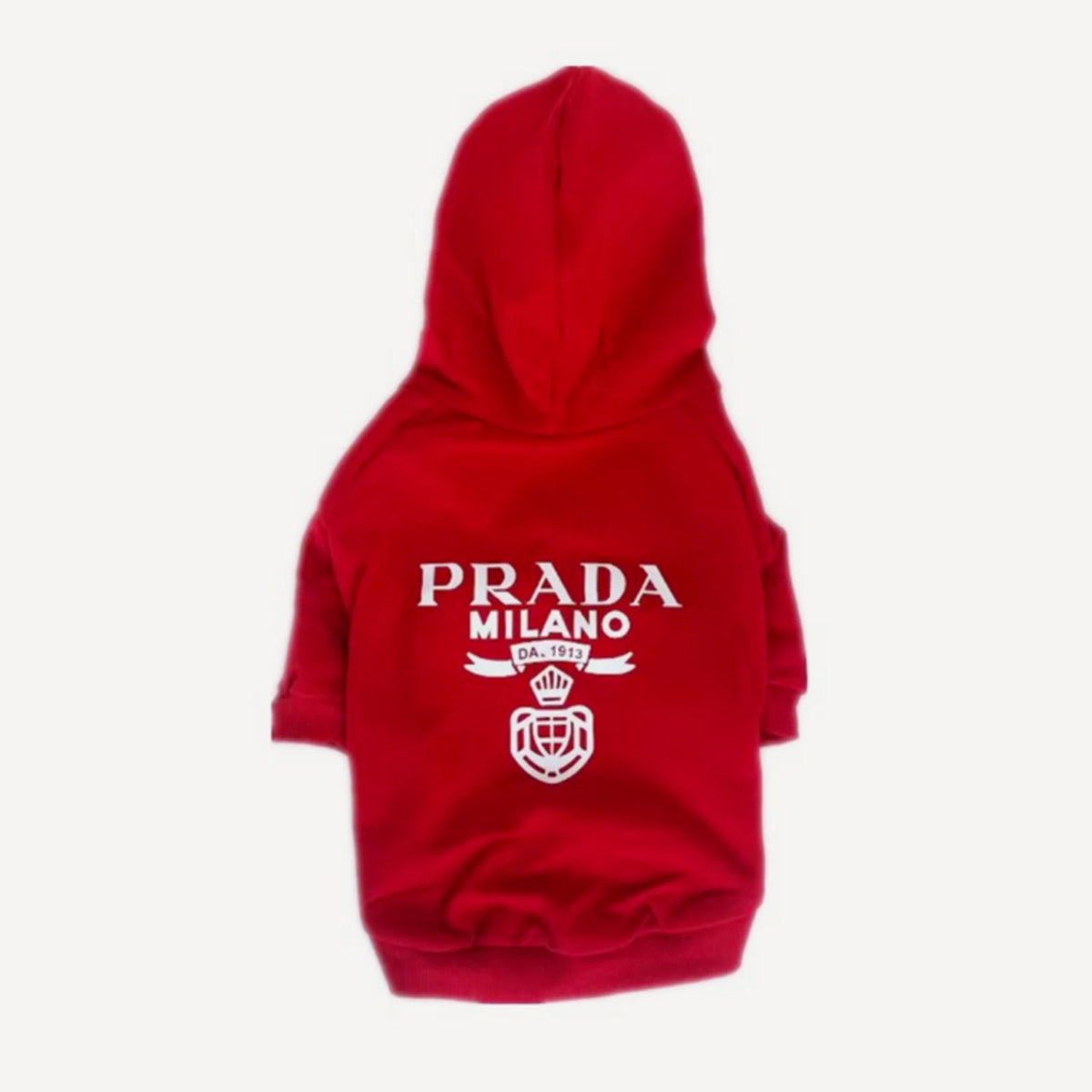 Logo dog hoodie inspired by Prada view 2