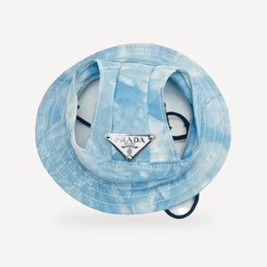 Plush dog hat inspired by Prada view 4