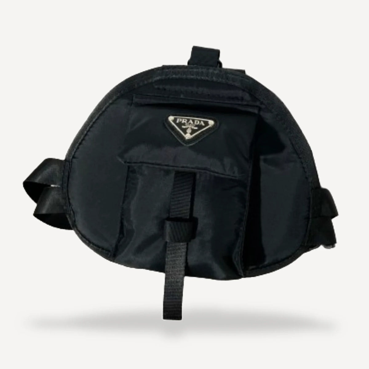 Nylon Dog dog backpack inspired by Prada view 3
