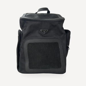 Triangle Backpack dog carrier inspired by Prada view 5