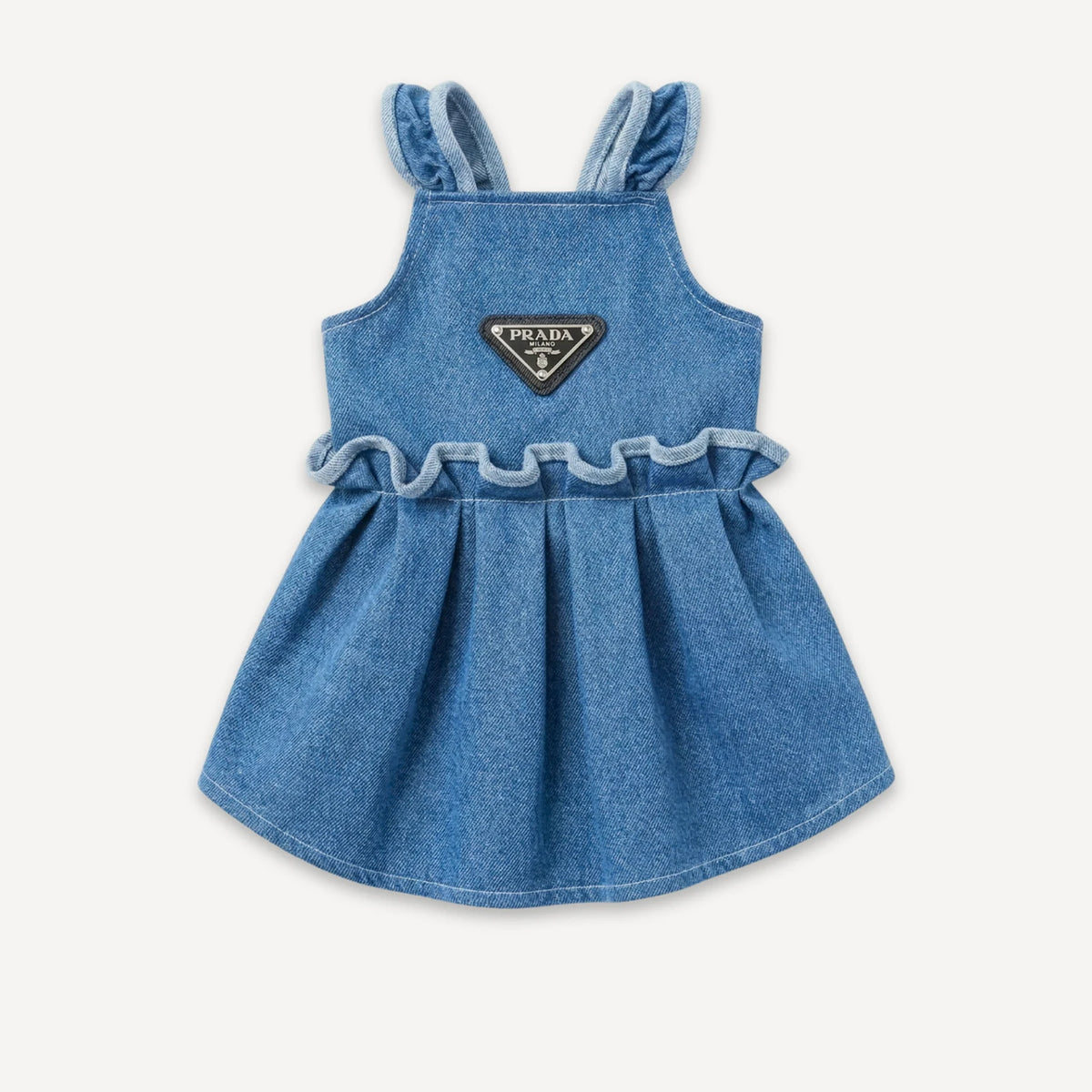 Triangle Ruffle dog dress inspired by Prada view 6