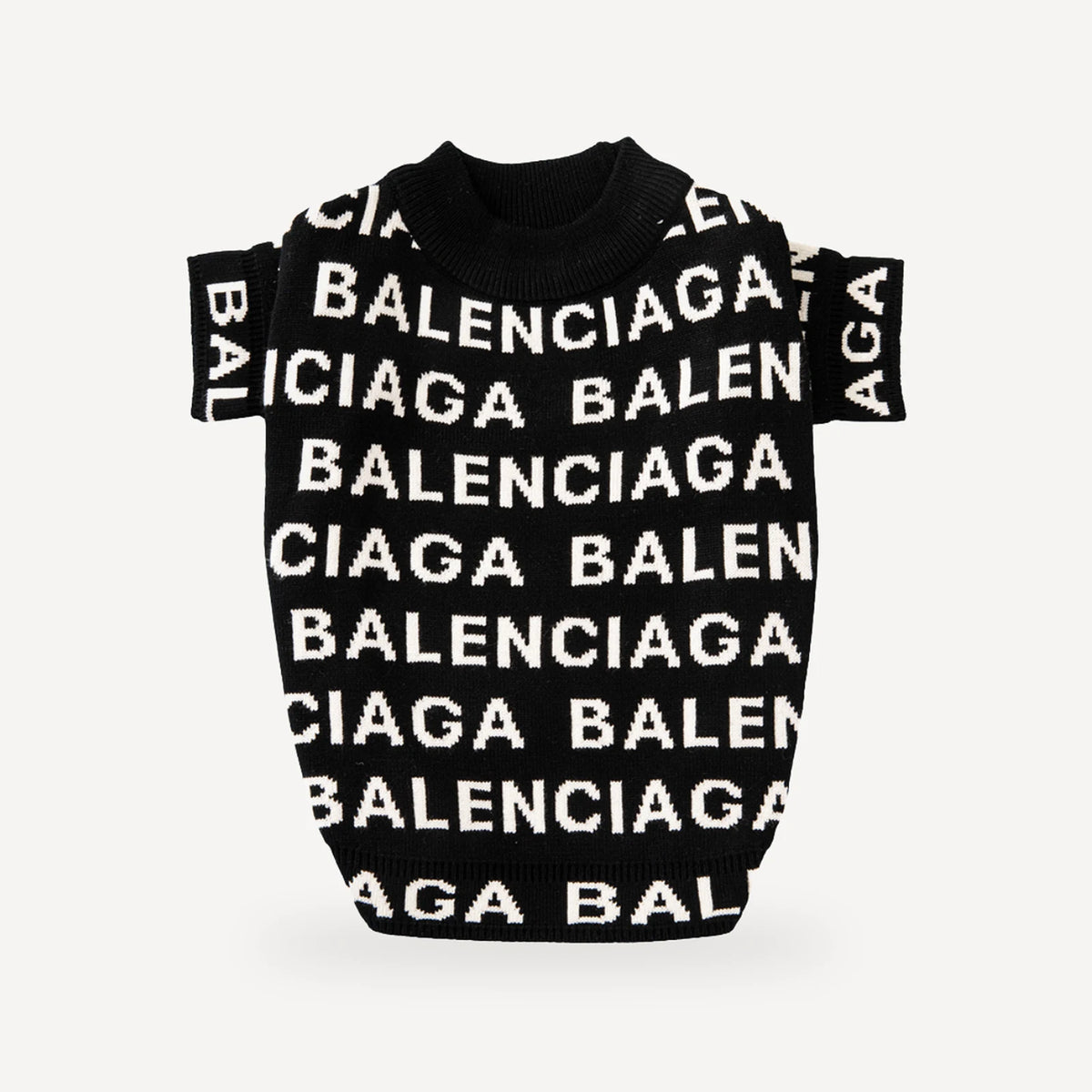 All Over Logo dog sweater inspired by Balenciaga view 3