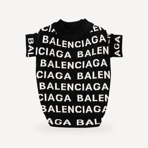 All Over Logo dog sweater inspired by Balenciaga view 3