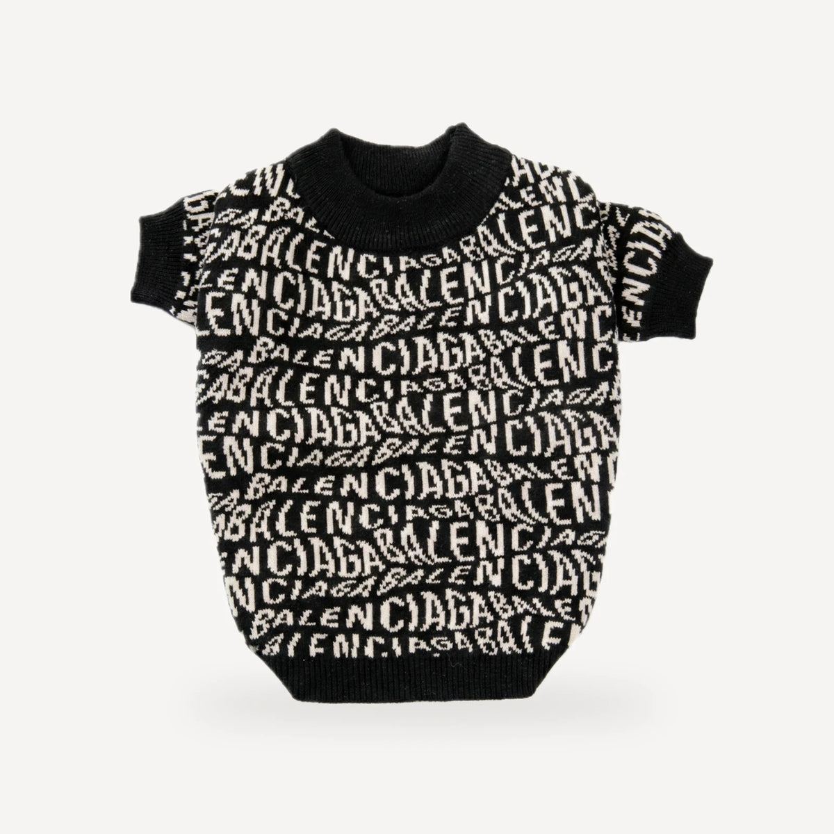 Logo Repeat dog sweater inspired by Balenciaga view 4