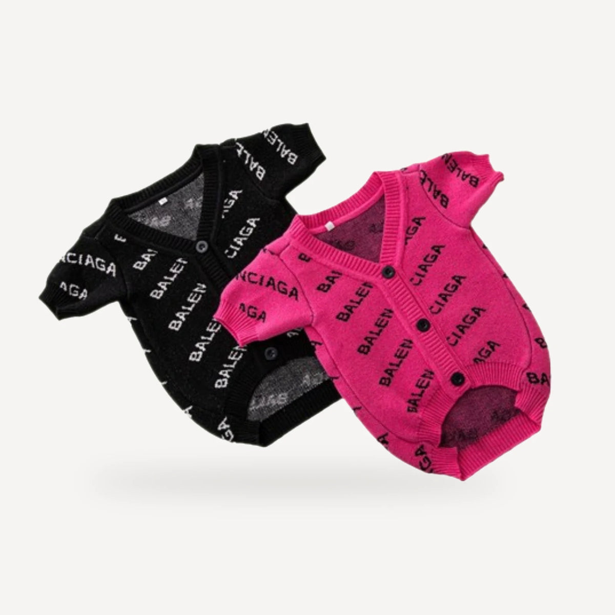 Monogram dog cardigan inspired by Balenciaga view 4