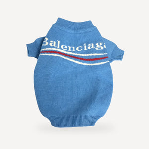 Oblique dog sweater inspired by Balenciaga view 2