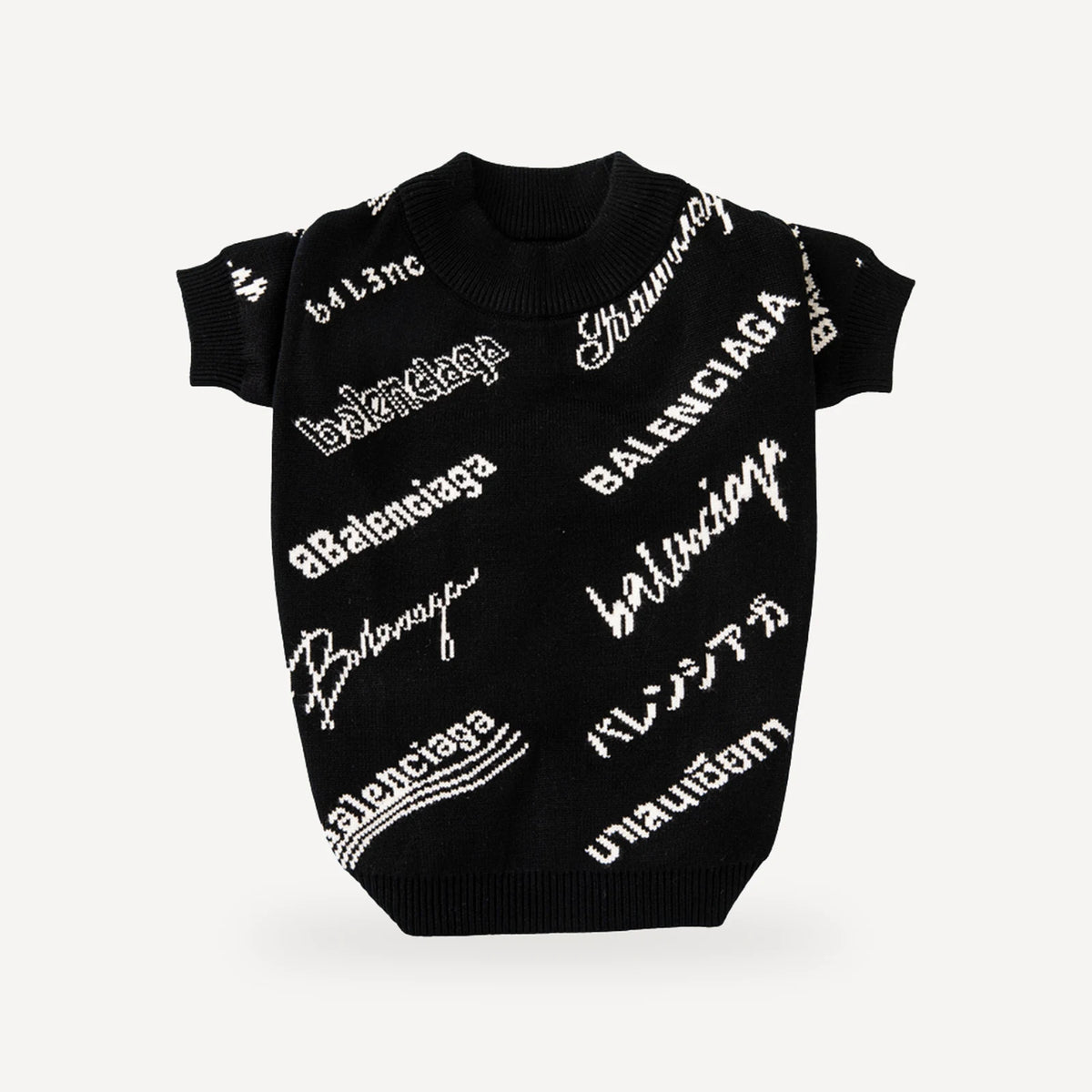 Typography dog sweater inspired by Balenciaga view 4