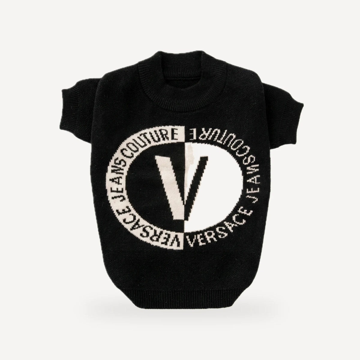 Circle Logo dog sweater inspired by Versace view 4