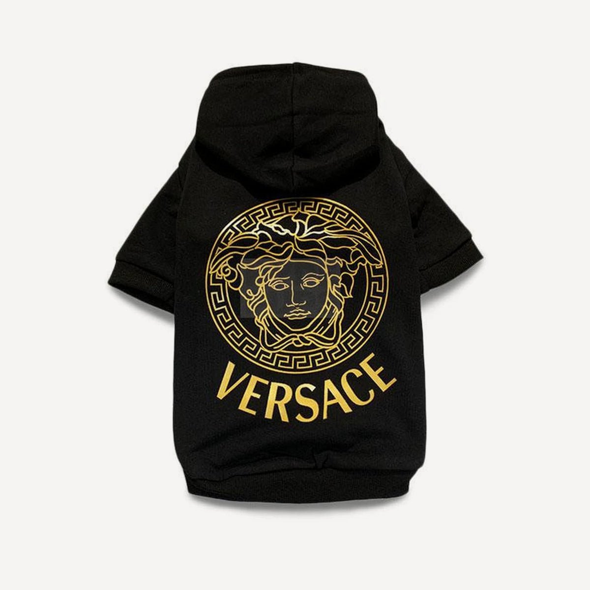 Medusa dog hoodie inspired by Versace