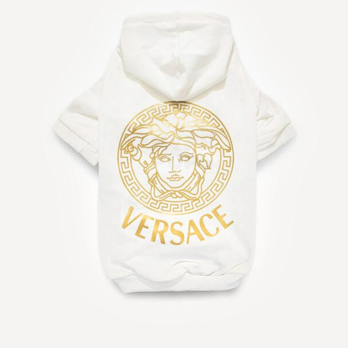 Medusa dog hoodie inspired by Versace view 3