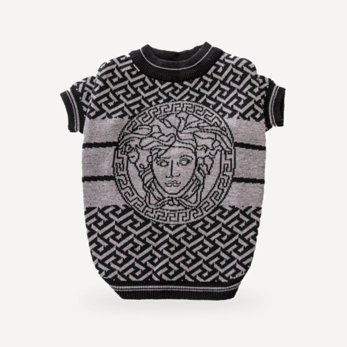 Print dog sweater inspired by Versace view 11