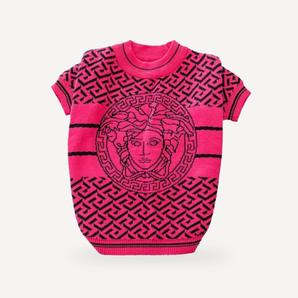 Print dog sweater inspired by Versace view 12