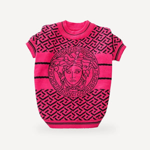 Print dog sweater inspired by Versace view 12