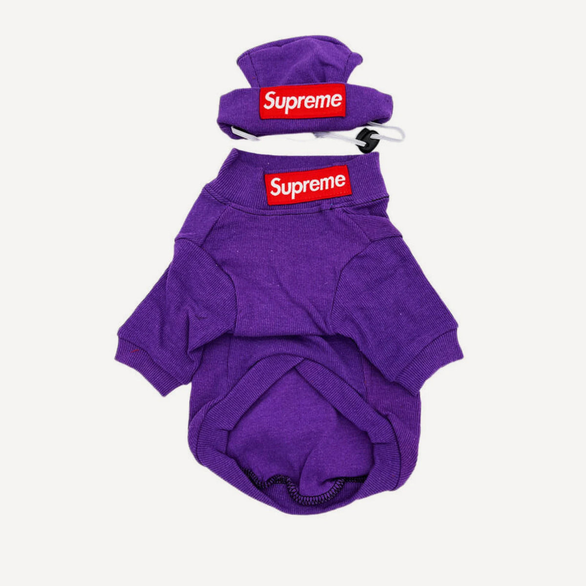 Sweatshirt dog hat inspired by Supreme view 3