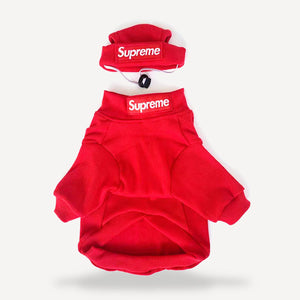 Sweatshirt dog hat inspired by Supreme view 8