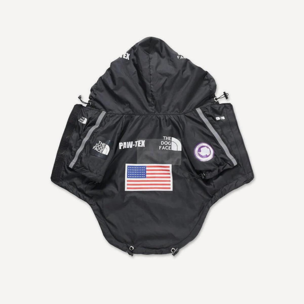 Paw-Tex dog windbreaker inspired by Supreme x The North Face view 7