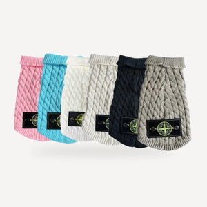 Stone Pawland Cable Knit dog sweater