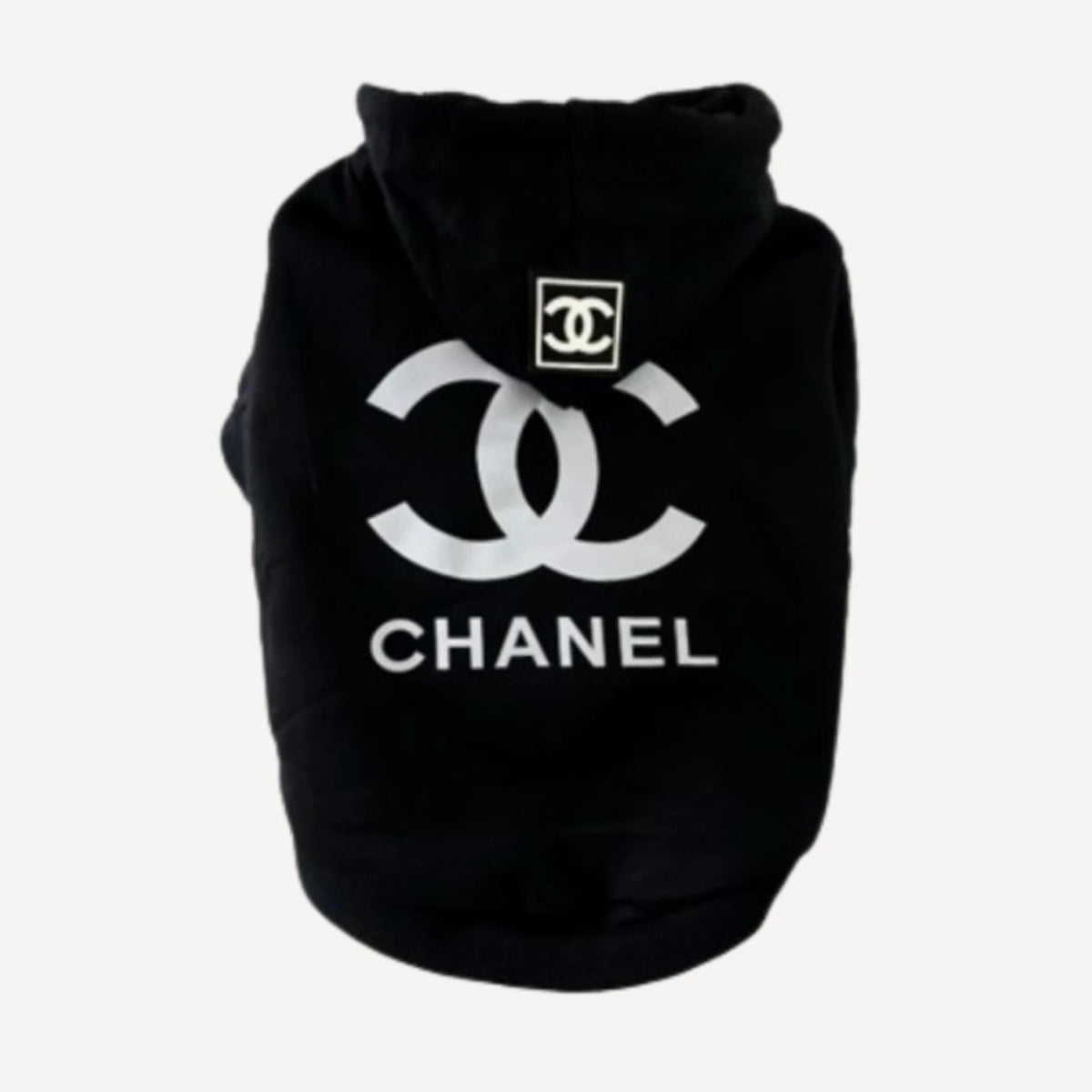 Stylish dog hoodie inspired by Chanel view 2