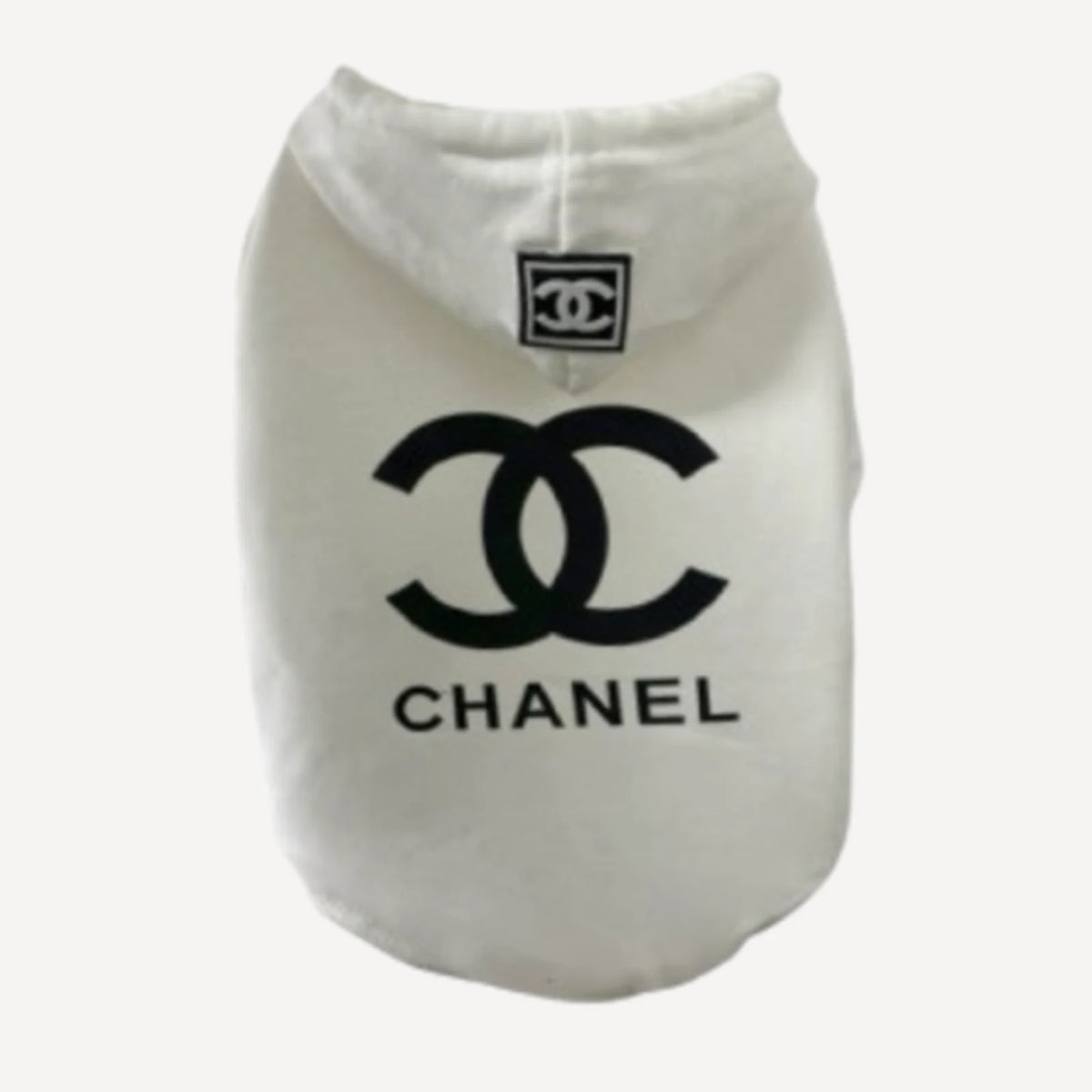 Stylish dog hoodie inspired by Chanel view 3