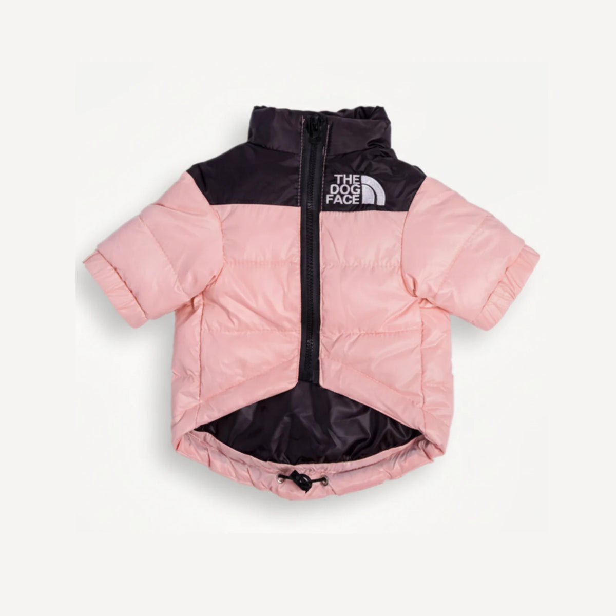 Colorblock dog puffer inspired by The North Face view 4