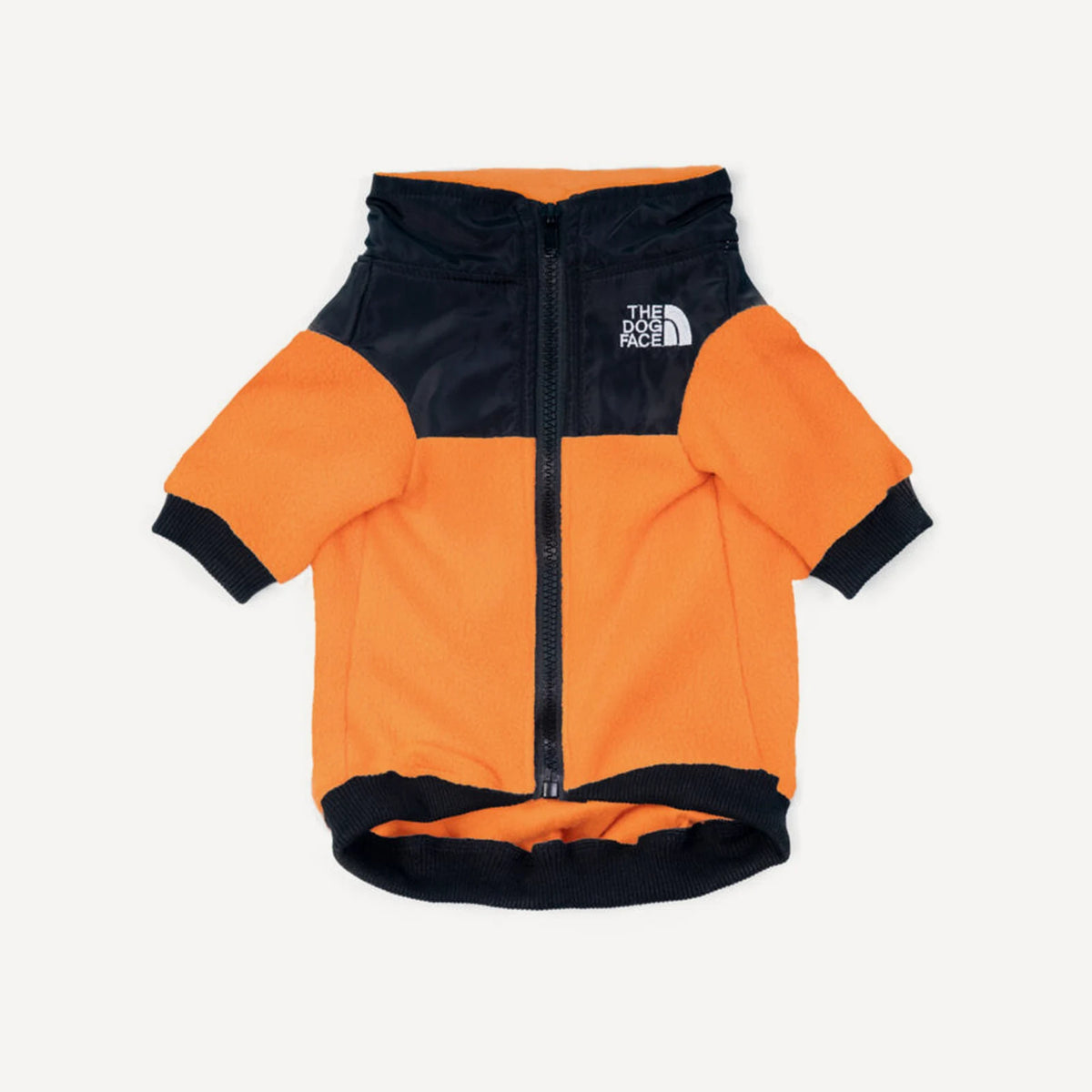 Fleece dog jacket inspired by The North Face view 34