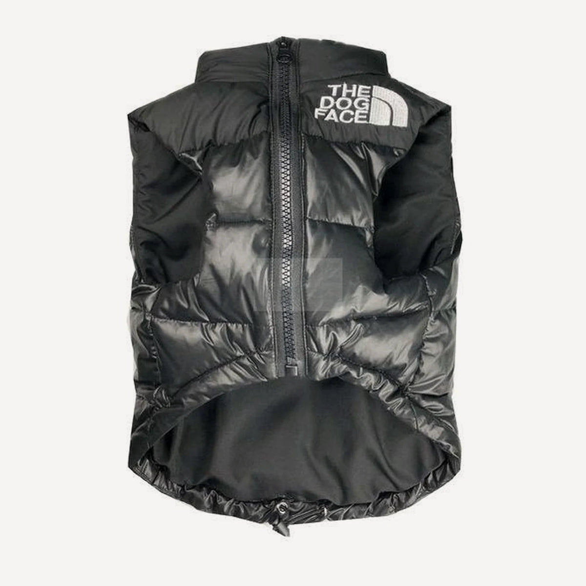 Puffer dog vest inspired by The North Face