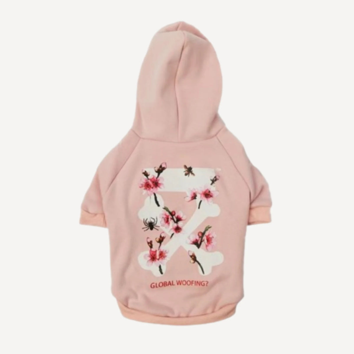 Blossom dog hoodie inspired by Off-White view 7