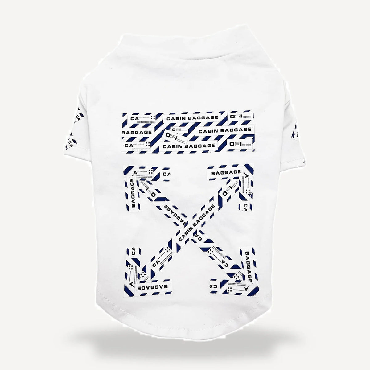 Cabin Baggage dog tee inspired by Off-White view 10