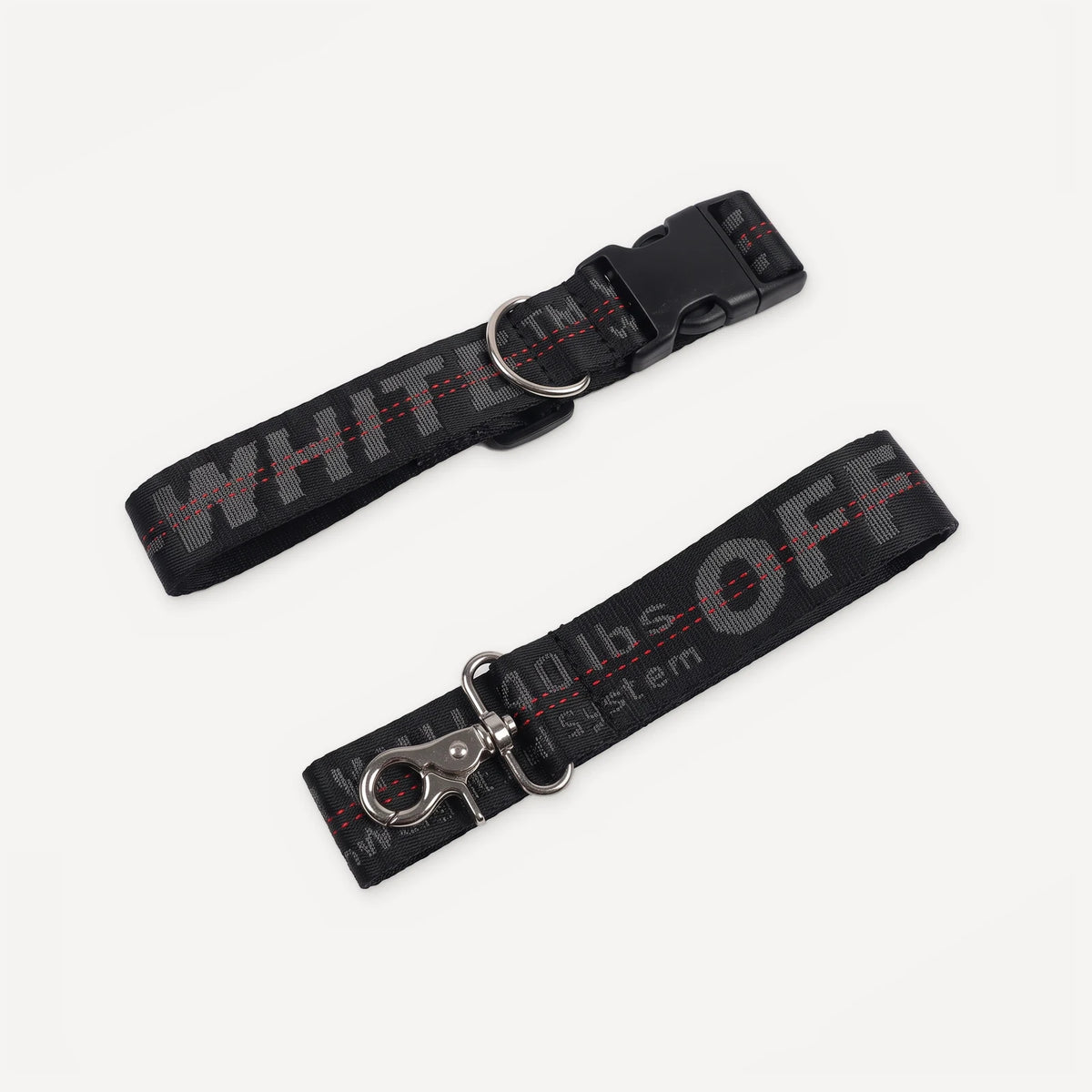Collar & Leash dog set inspired by Off-White view 2