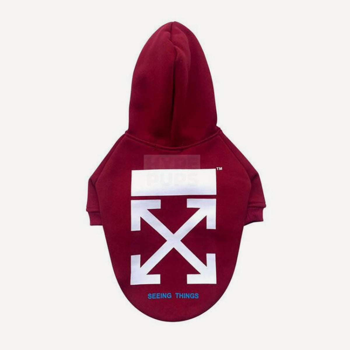 Seeing Things dog hoodie inspired by Off-White view 2
