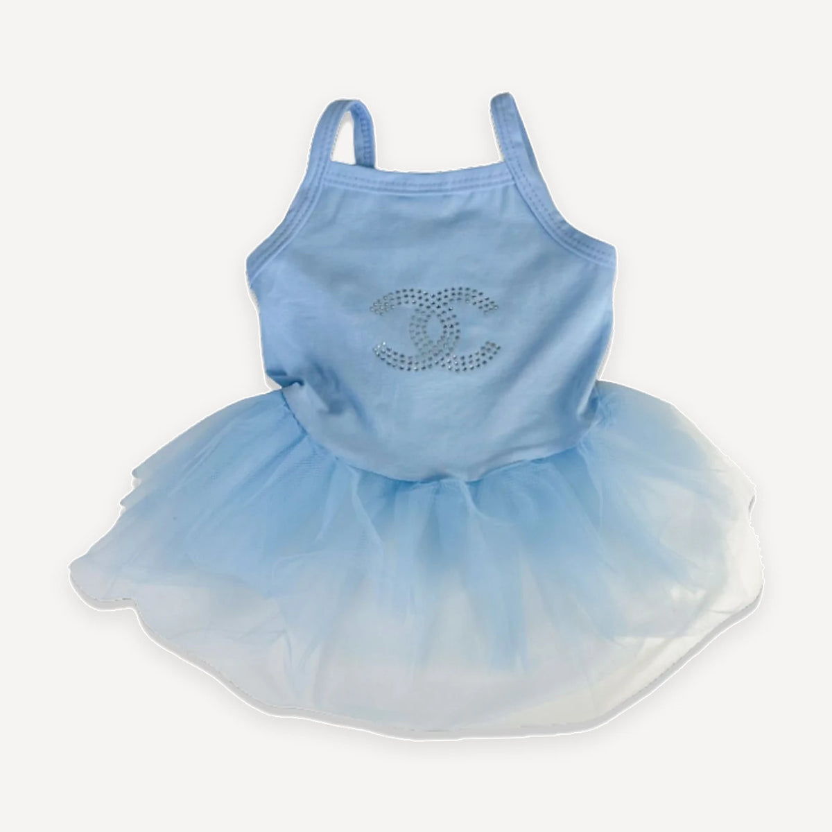 Crystal Logo Cami dog dress inspired by Chanel view 14