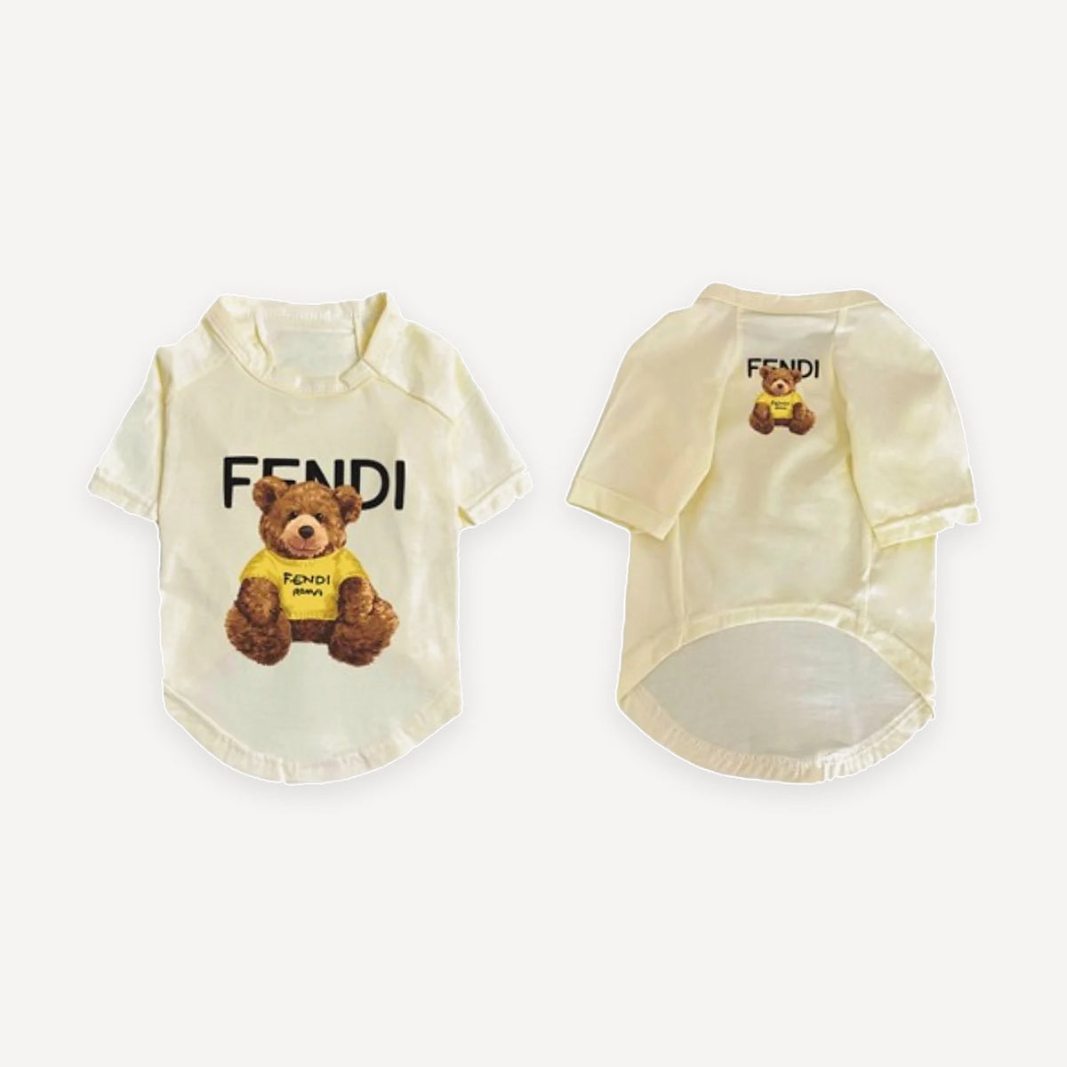 Bear Logo dog tee inspired by Fendi view 8